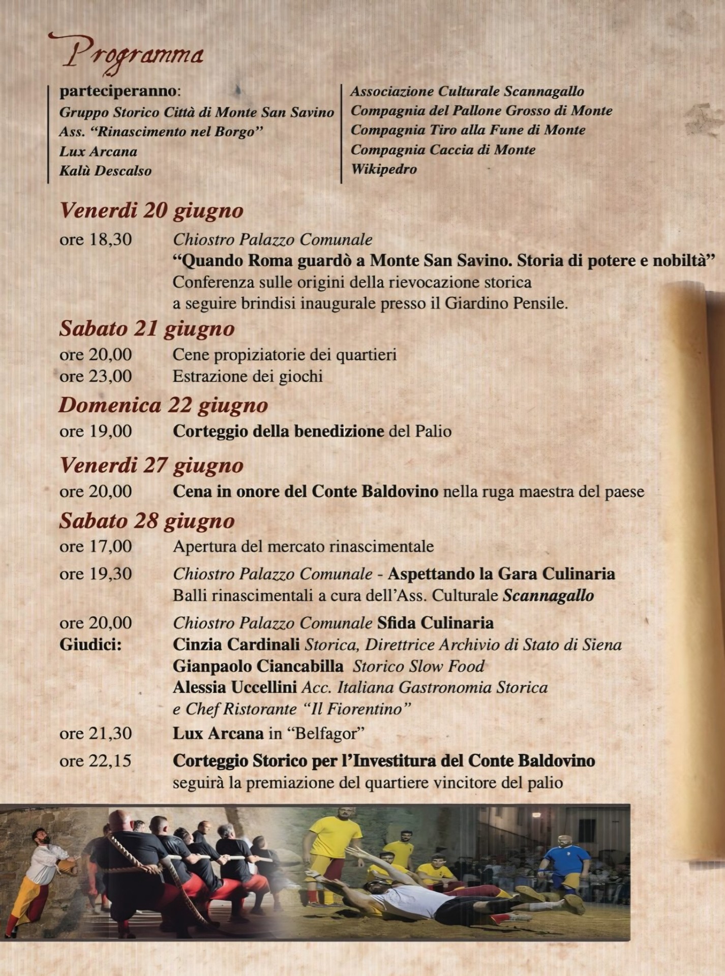 Locandina de La Notte del Conte Bardovino a Monte San Savino